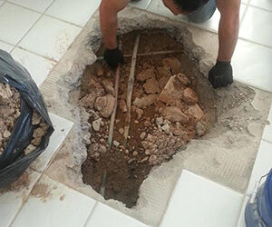 slab leak in San Diego