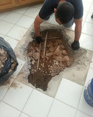 slab leak in San Diego