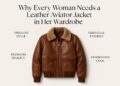 women's leather aviator jacket