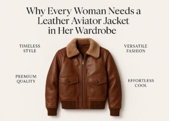 women's leather aviator jacket
