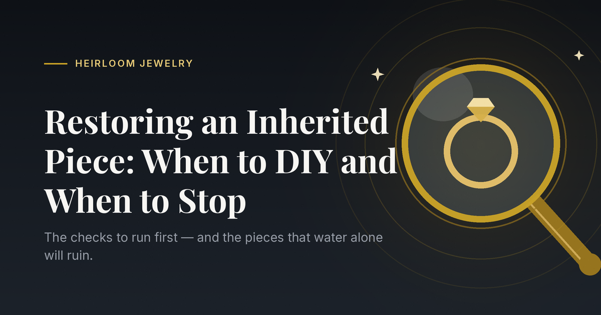 Restoring an Inherited Piece: When to DIY and When to Stop