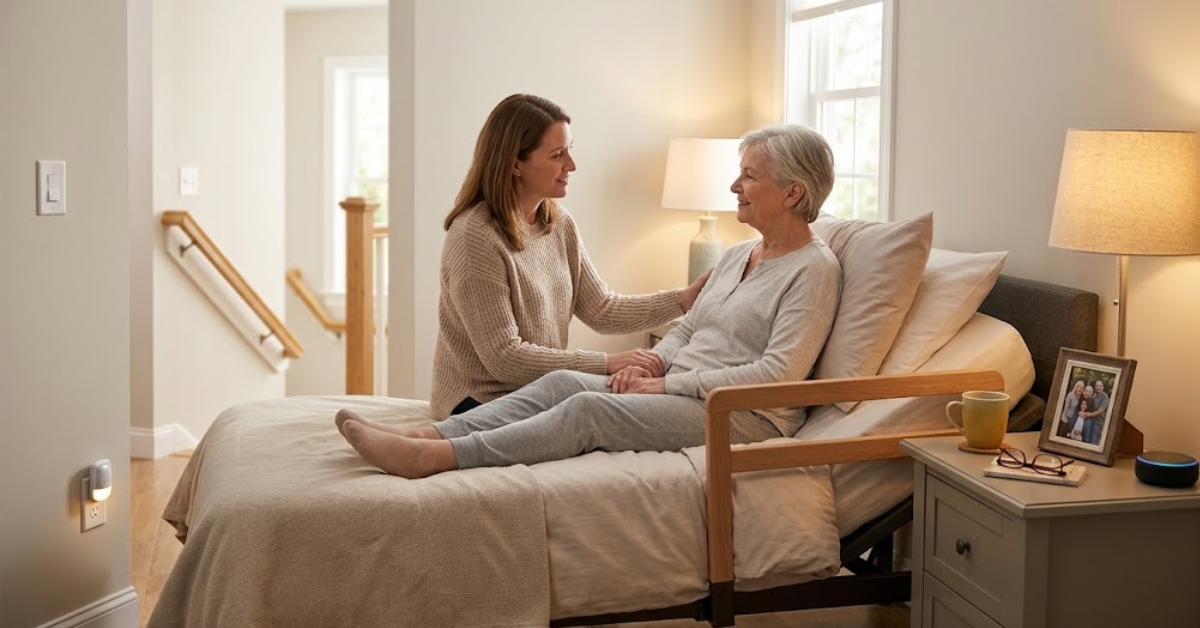 moving aging parent into home